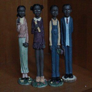 Vintage Set of ArtMark African-Americana Family Figurines